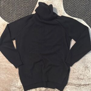 Jarbo Black Cashmere Turtleneck Sweater, Size 1 (S)